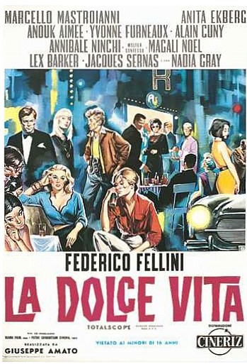 La Dolce Vita 11 posters slide-show  IT1,IT2,IT3,IT4,FR,SP1,SP2,YU,US1,US2,JP