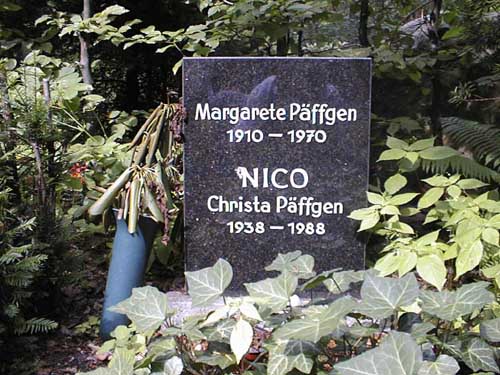 Christa Päffgen's grave/Nico's grave